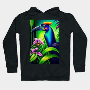 Cassowary Painting Hoodie